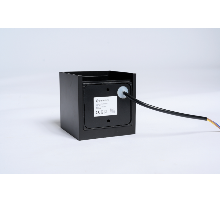 LED wandlamp zwart 10W - Waterdicht met instelbare stralingshoek - Muurlamp 3000K