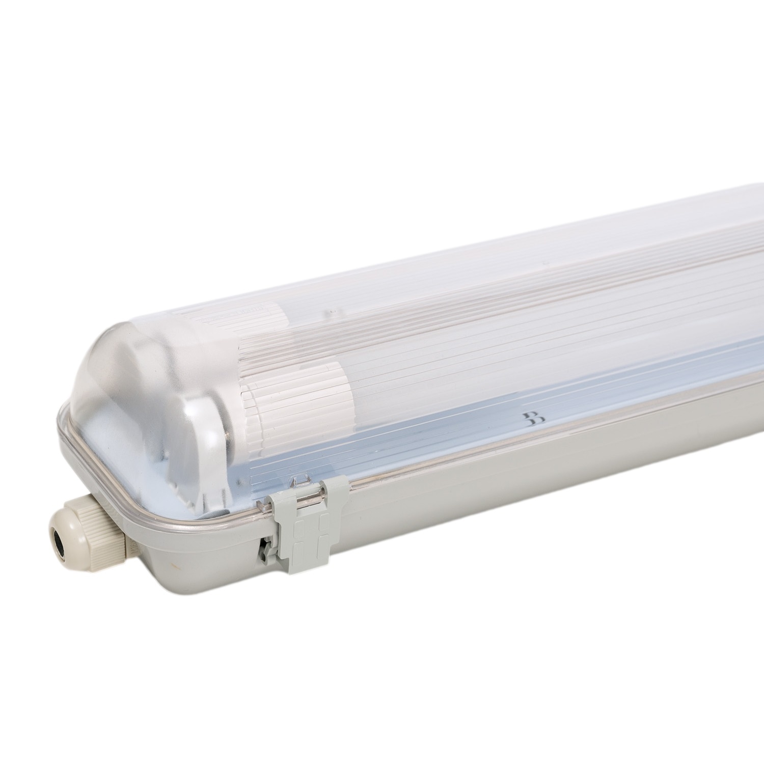 Waterdicht IP65 LED TL armatuur 150 cm - Inclusief LED verlichting Kant en klaar voor twee LED TL buizen - 5200 Lumen - LedlampshopXL