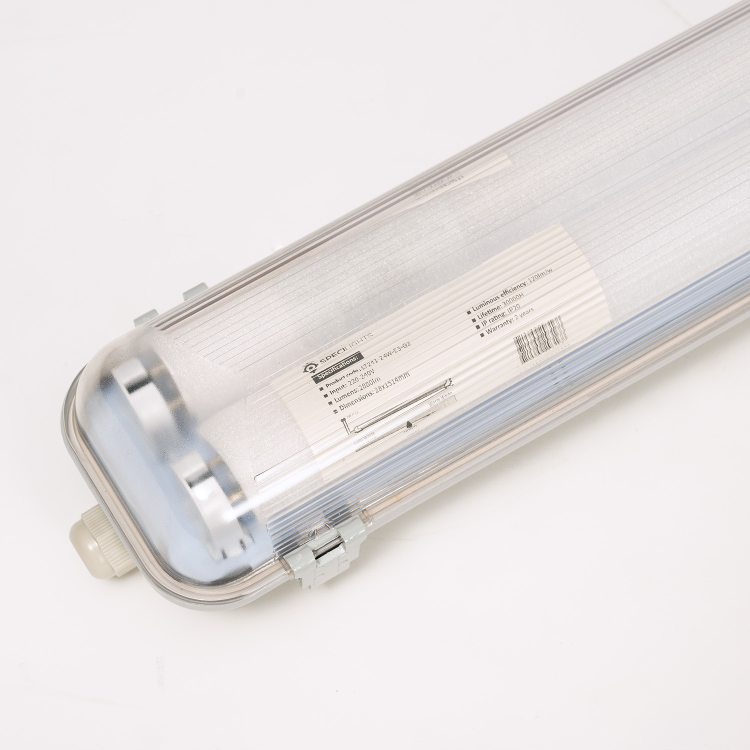 Niet doen Dubbelzinnig fictie Waterdicht IP65 LED TL armatuur 120 cm - Inclusief LED TL verlichting -  Kant en klaar voor twee LED TL buizen - 4000 Lumen - LedlampshopXL