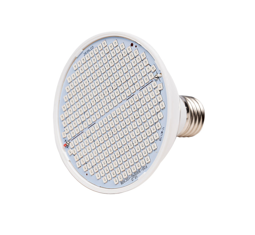 Led Kweeklamp - Groeilamp met E27 fitting - 300 LEDs - Full Spectrum lamp met grote fitting