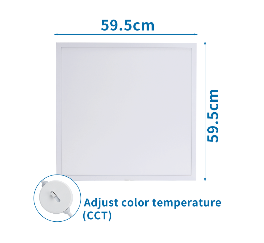 LED Paneel 60x60 <UGR19 36W 120LM/W - Lichtkleur instelbaar - Flat panel