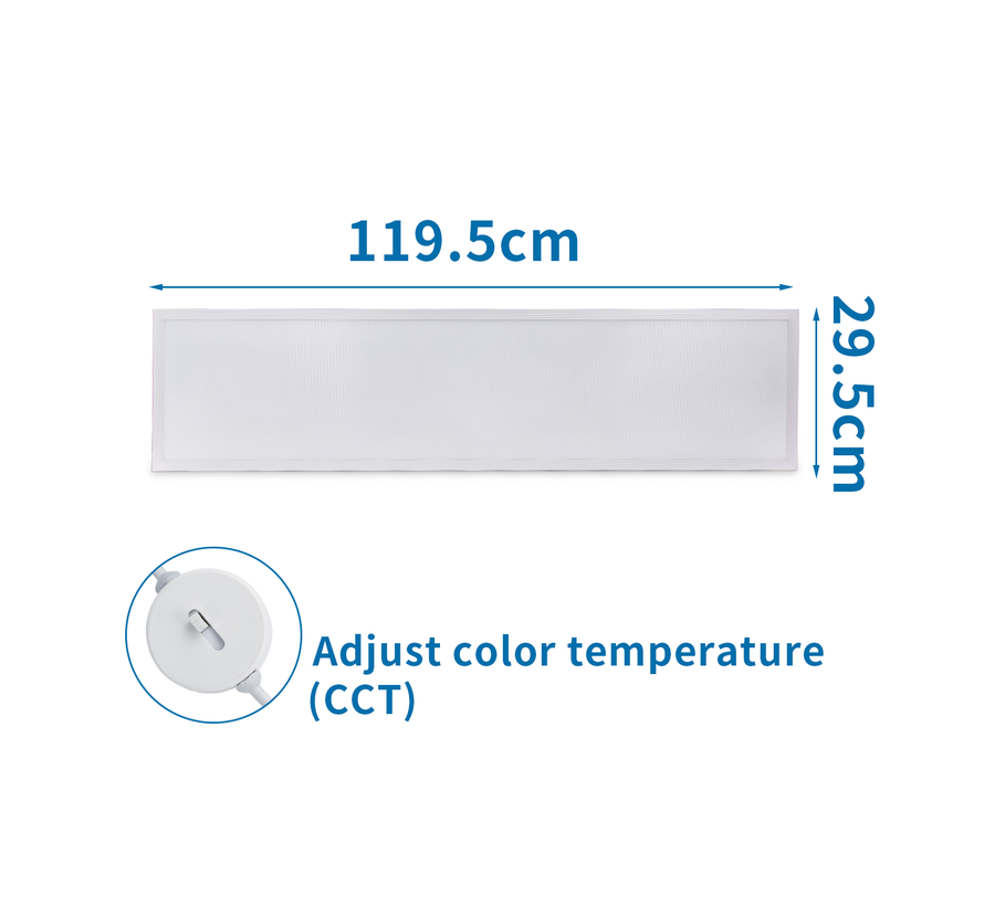 LED Paneel 120x30cm <UGR19 32/37W 120LM/W - Lichtkleur en wattage instelbaar - Philips driver - Backlit