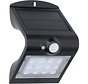 Solar buitenlamp - schijnwerper - Kyoto 1,5W 220lm 3000K IP65 - sensor - Zwart