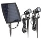 Solar buitenlamp - lamp met grondspies - Hollywood 1,5W 140lm 3000K IP65 - sensor - Zwart