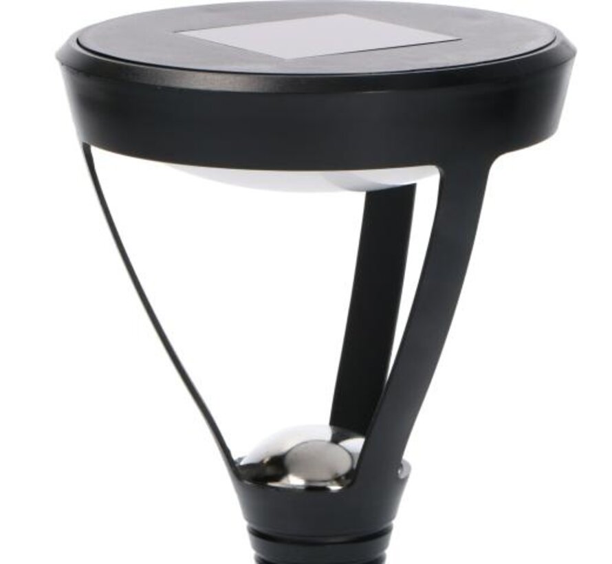 Solar buitenlamp - lamp met grondspies - Lima 4lm 3000K IP44 - Zwart