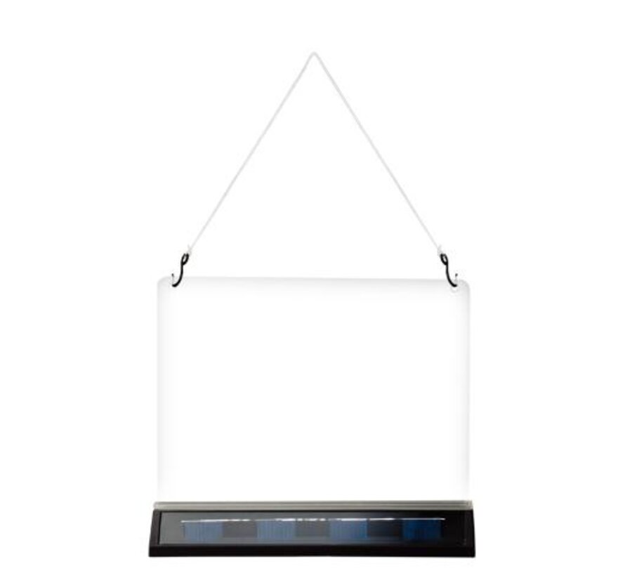 Solar buitenlamp - 4lm 6500K IP44 - Zwart