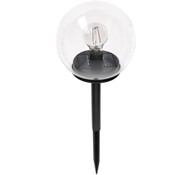 LED's light Solar buitenlamp - lamp met grondspies - Benoni - 2000K IP44 - sensor – Zwart