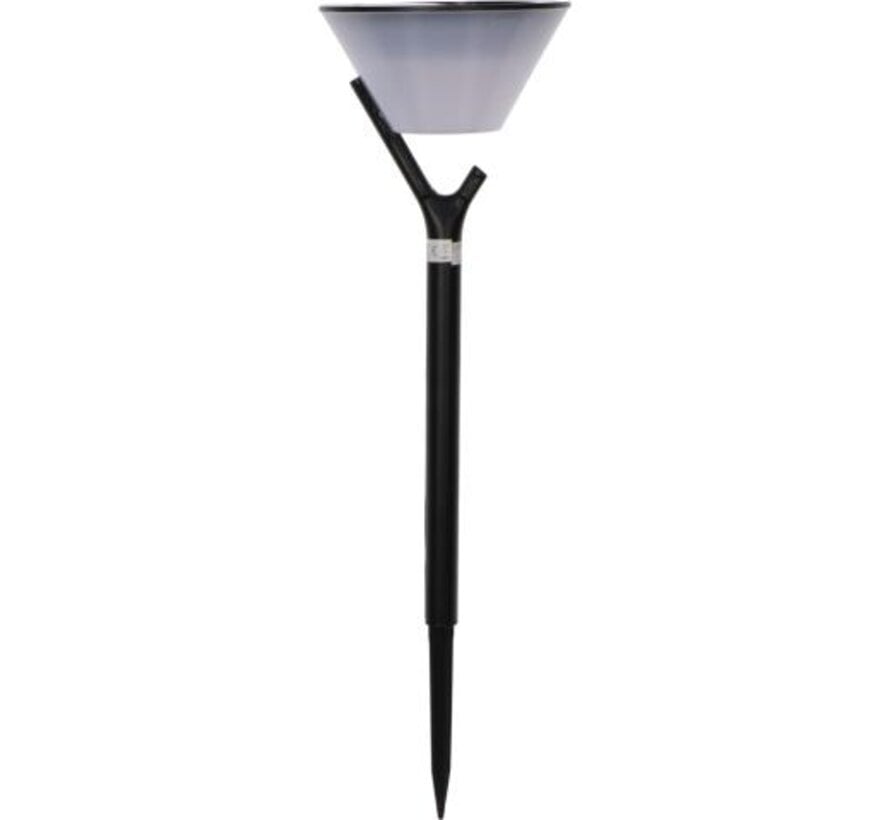 Solar buitenlamp - lamp met grondspies - Tembisa - 2700K IP44 - sensor - Wit