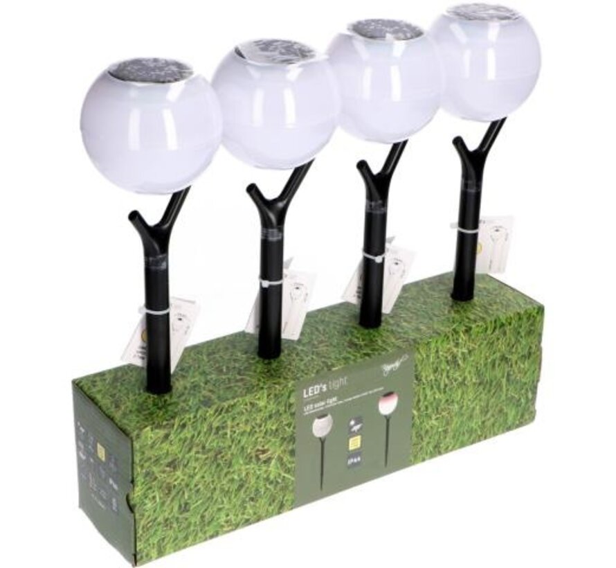 Solar buitenlamp - lamp met grondspies - Kaapstad - 2700K IP44 - sensor - Wit