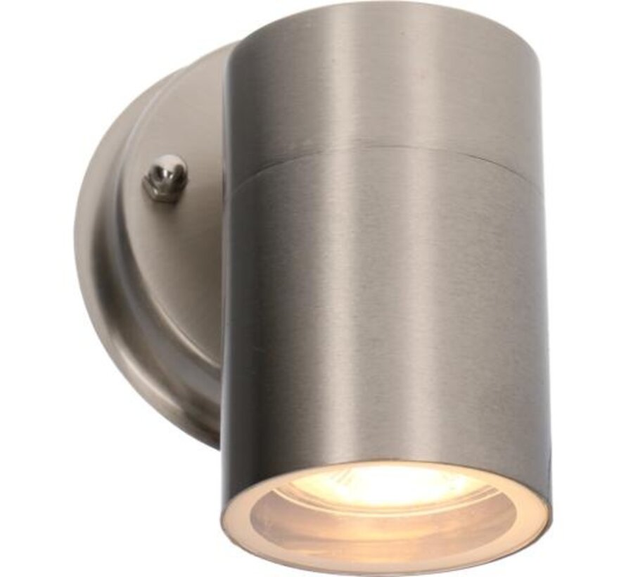 Buitenlamp zonder lichtbron - muurlamp Stockholm - GU10 fitting - IP44 - Roestvaststaal(RVS)