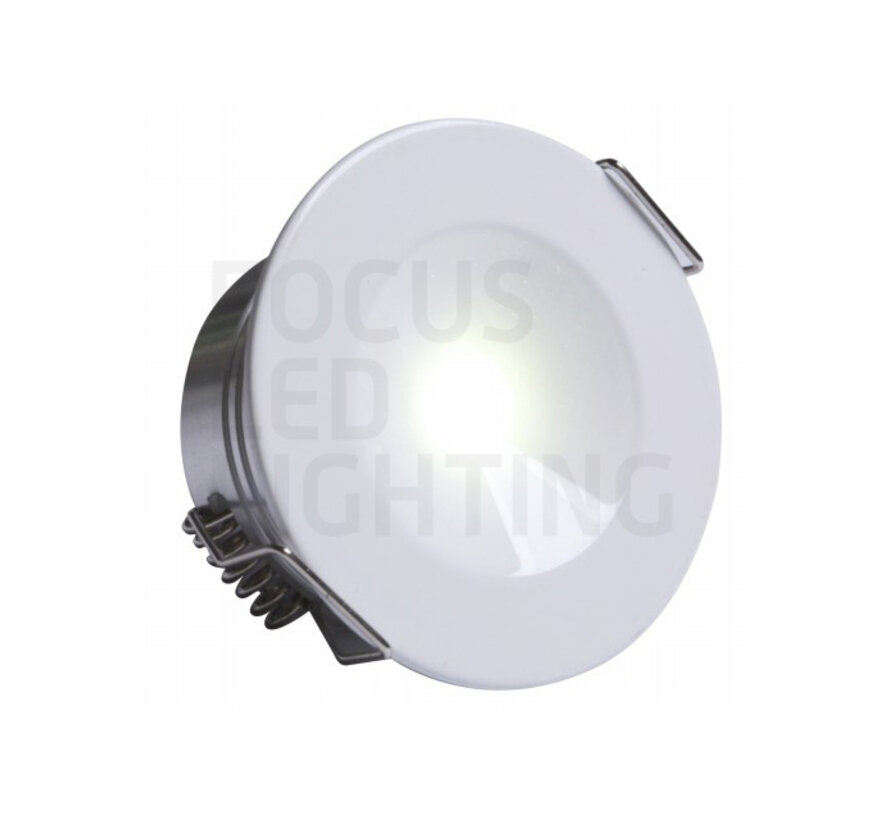 LED Noodverlichting 3W Inbouwspot met externe accu