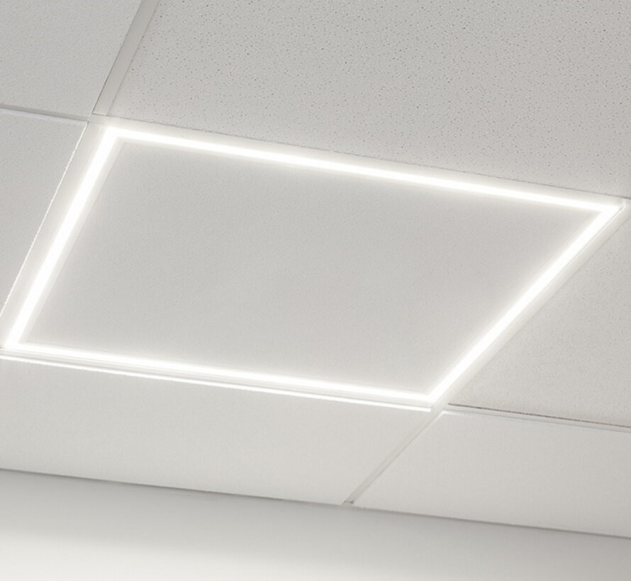 LED Frame Paneel - 2 stuks Edge Design 60x60cm 2 STUKS - 36W 6000K - Inclusief Driver - 100LM/W