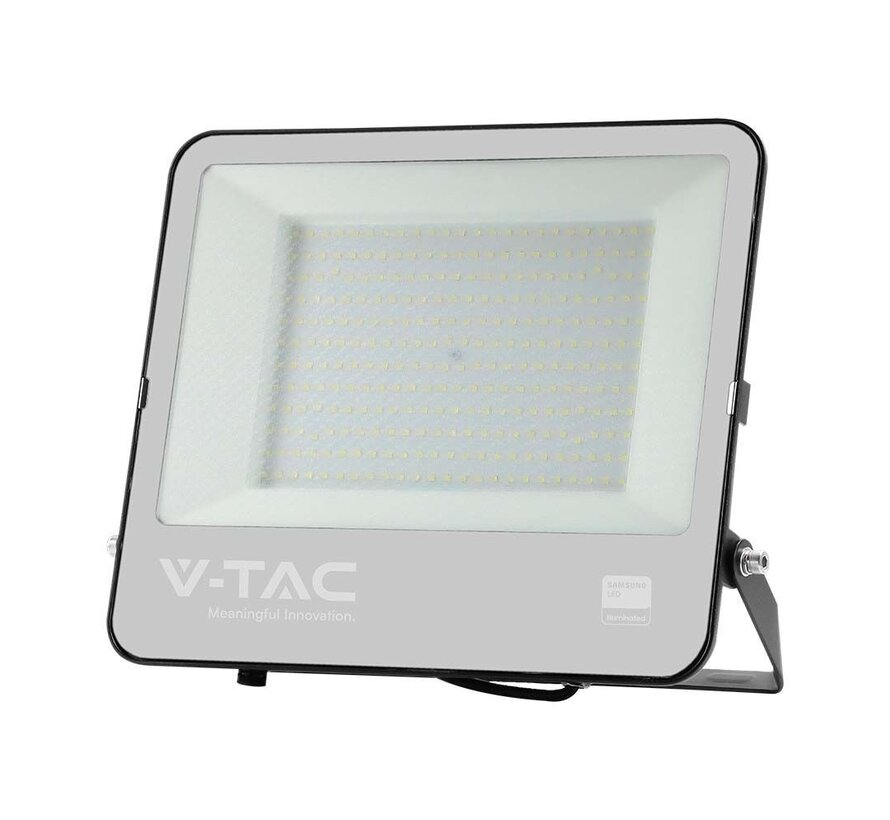100W LED Floodlight met Samsung Chip - 4000K - Zwart met Grijs Glas - 135LM/W