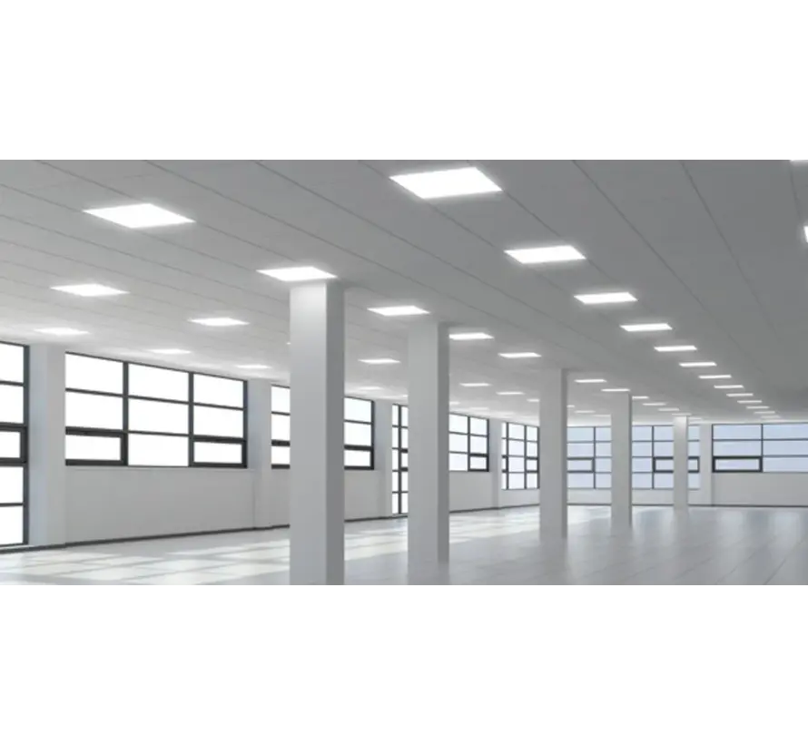 2 stuks LED Paneel 60x60cm 36W 105LM/W - Lichtkleur 3000K - Philips driver