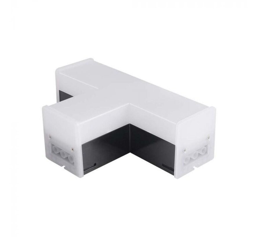 T Connector 6500K Zwart - Flexibele koppeling voor LED verlichting