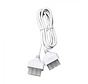Voeding kabel met 2 stekkers, wit 2m, 3x0.75mm² voor effectieve stroomlevering in uw huis.