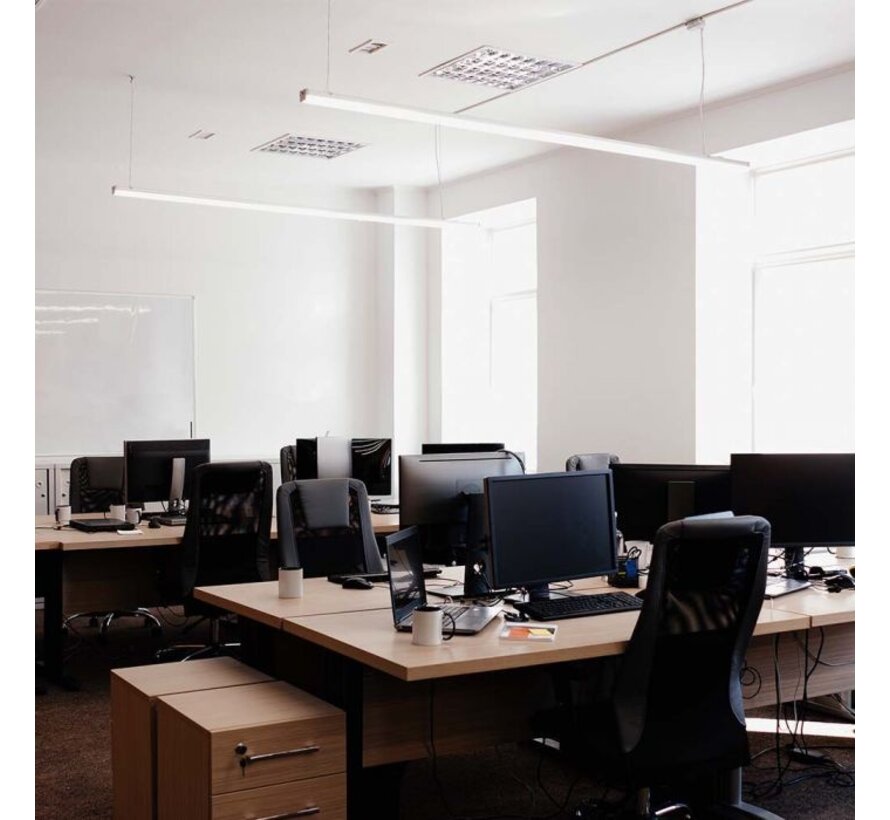 V-TAC 40W LED Lineaire Verlichting 6500K - Wit Lichaam voor Commerciële en Residentiële Toepassingen
