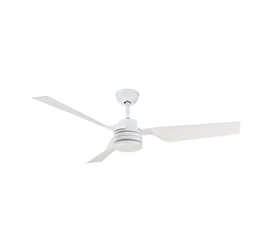 V-tac 65W Plafondventilator met RF Controle, 3 Witte Bladen (52 In)