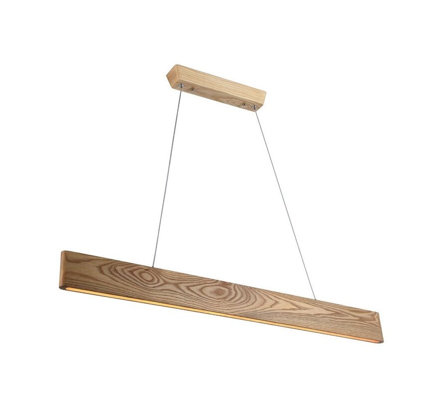 V-tac 24W LED Hanglamp met Houtafwerking en 3000K Warm Wit Licht