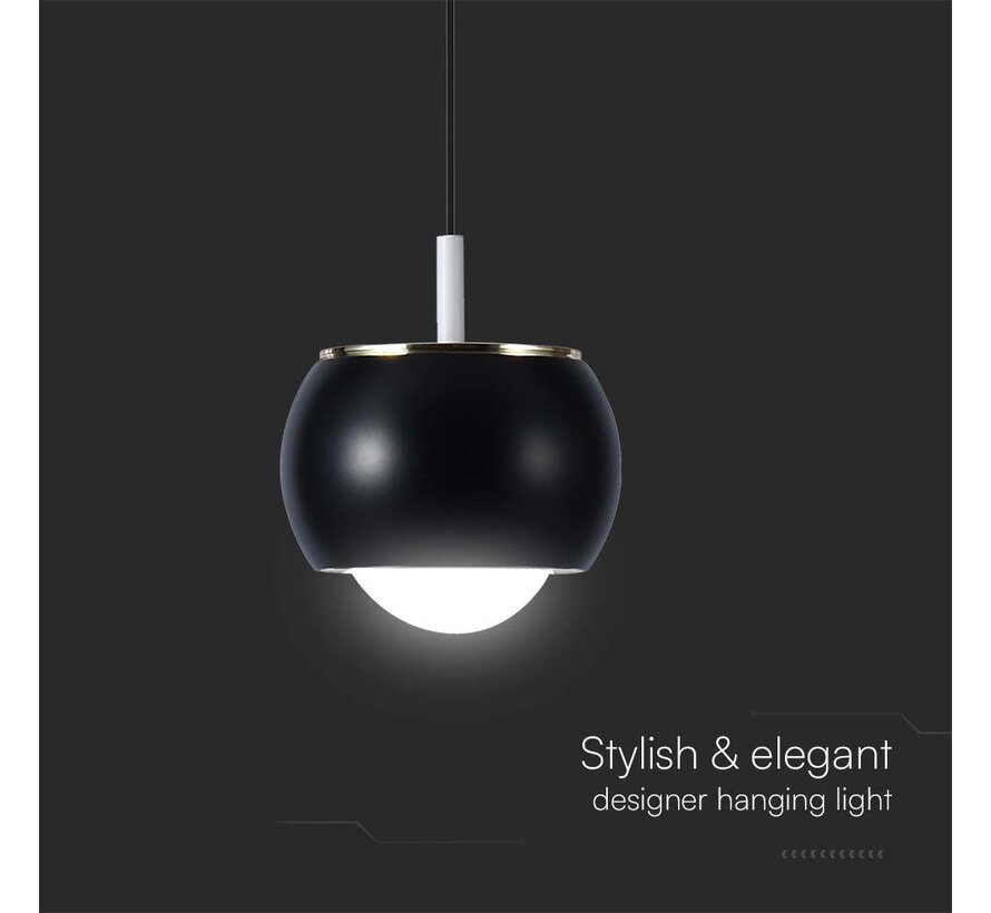 V-TAC 9W Hanglamp (10x10x100CM) 4000K Zwart - Stijlvolle LED verlichting voor elke ruimte.