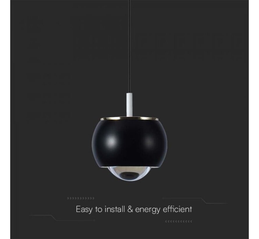 V-TAC 9W Hanglamp (10x10x100CM) 4000K Zwart - Stijlvolle LED verlichting voor elke ruimte.