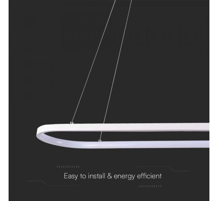 V-tac 24W Hanglamp (80x20x100CM) 4000K met Witte Behuizing