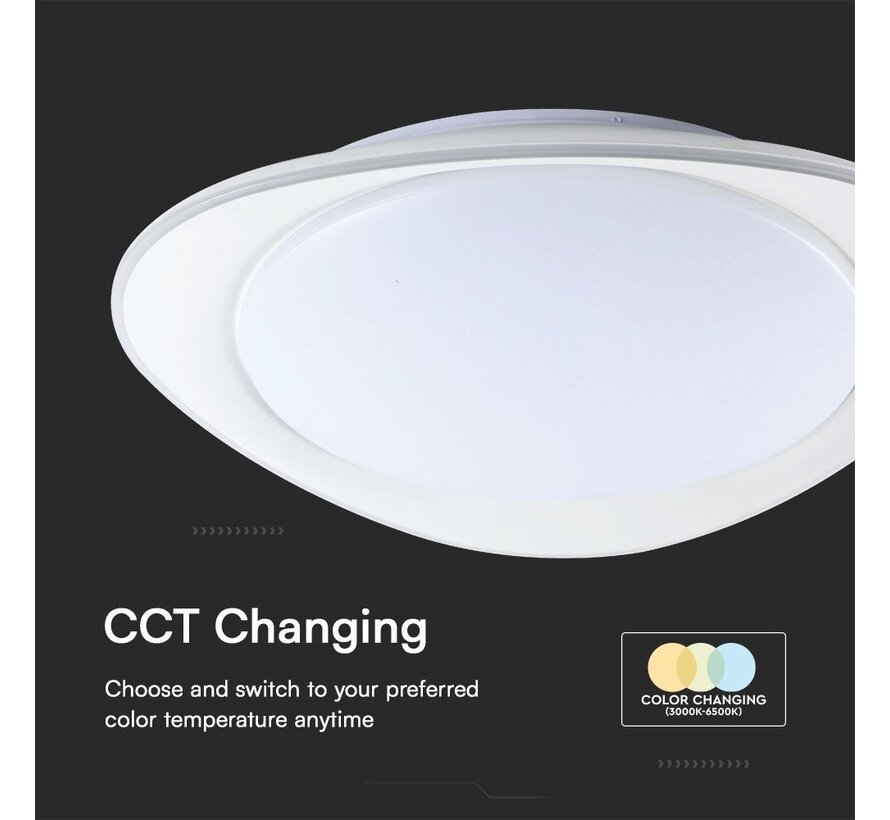V-TAC LED 20W/40W Designer Domelight met Afstandsbediening - Dimbaar en 3-in-1 Kleurverandering