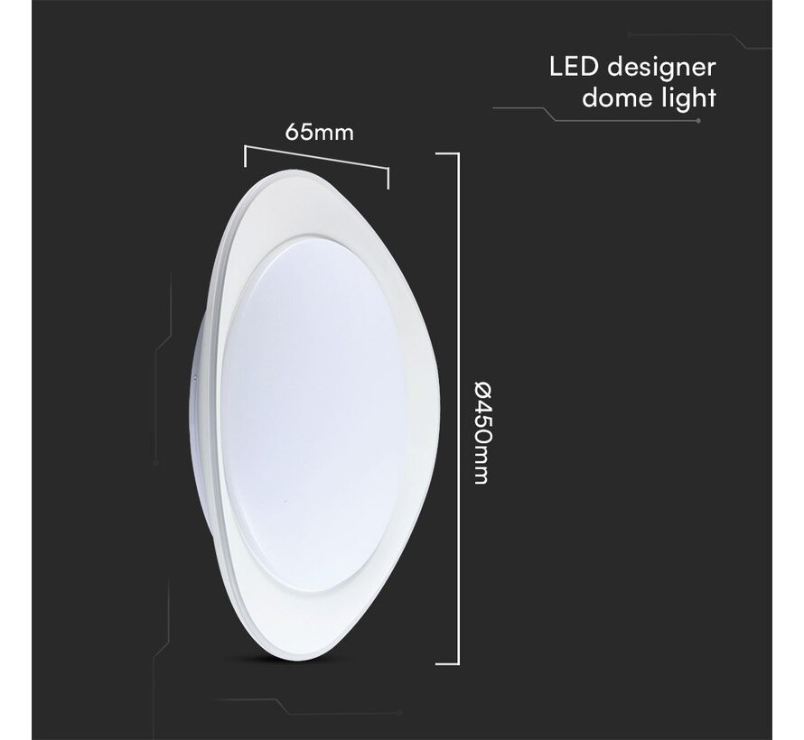 V-TAC LED 20W/40W Designer Domelight met Afstandsbediening - Dimbaar en 3-in-1 Kleurverandering