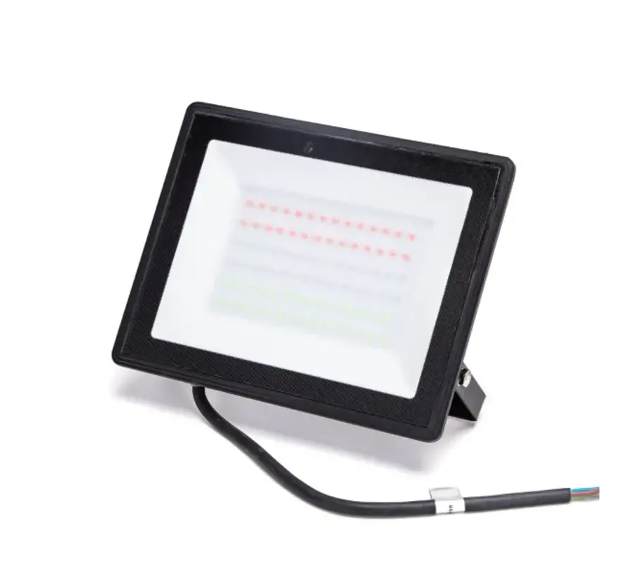 50W RGB LED Bouwlamp - Floodlight inclusief Remote - Waterdicht met 0.5M kabel