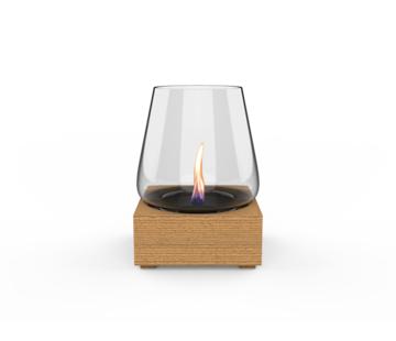 Tenderflame Tenderflame Poppy – 3-lont Eiken Tafelhaard Ø24×34,2 cm, 500 W Rook- & Geurvrij