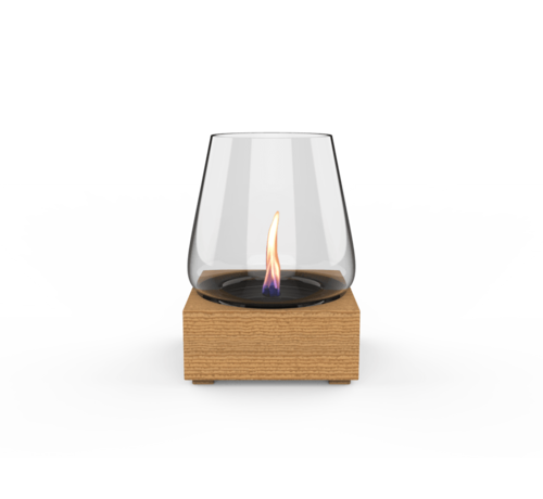 Tenderflame Tenderflame Poppy – 3-lont Eiken Tafelhaard Ø24×34,2 cm, 500 W Rook- & Geurvrij