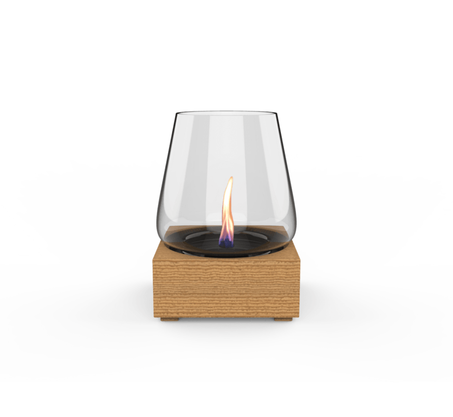 Tenderflame Poppy – 3-lont Eiken Tafelhaard Ø24×34,2 cm, 500 W Rook- & Geurvrij