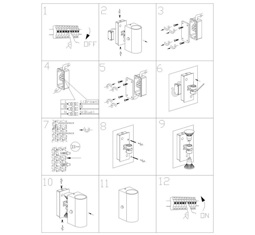 Outdoor lamp Logan 2720ZW Black