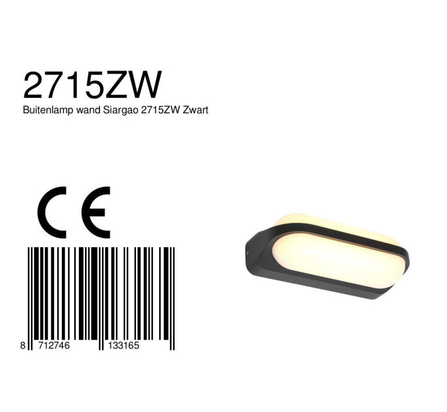 Buitenlamp Siargao 2715ZW Zwart