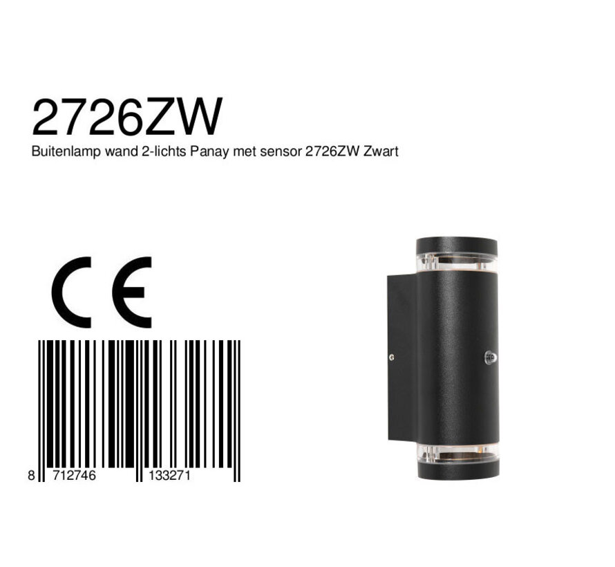 Outdoor light Panay 2726ZW Black