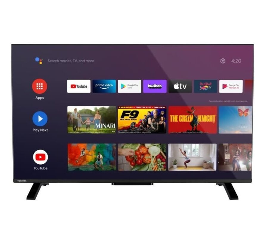 TOSHIBA 40LV2E63DG - 40'' (102 cm) LED-TV - Full HD 1920x1080 - HDR10 - Smart TV aangesloten TV - 2xHDMI - WiFI