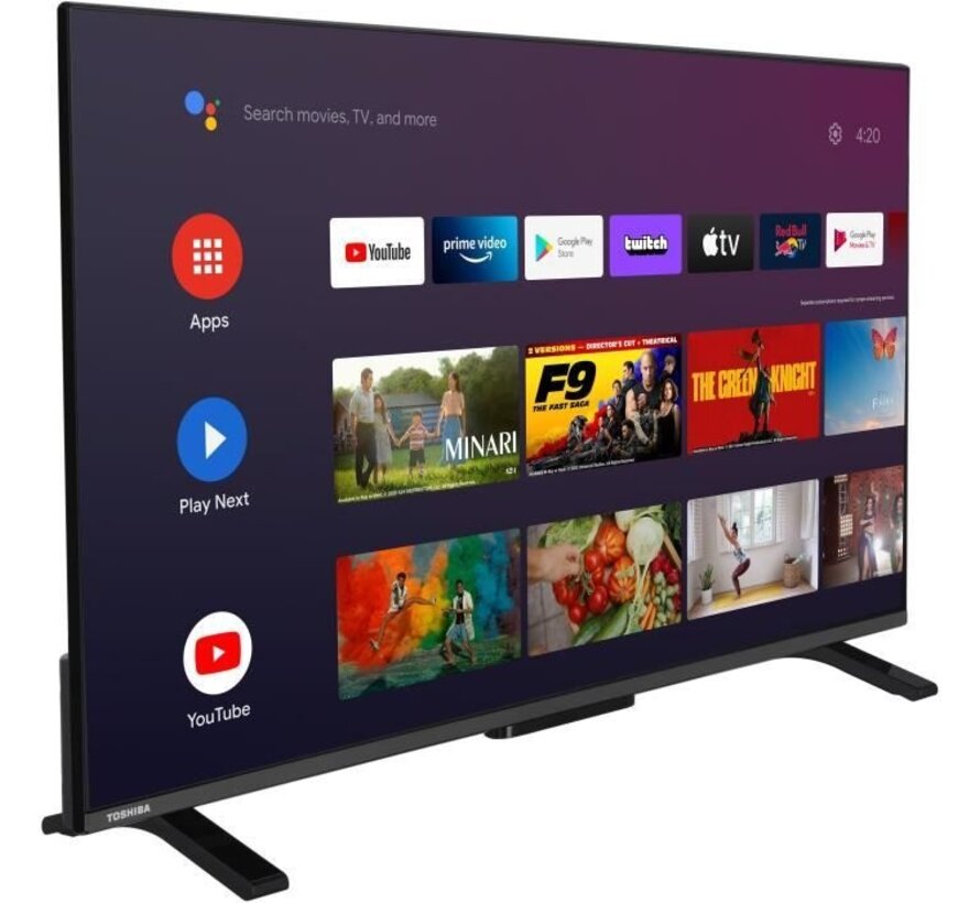 TOSHIBA 40LV2E63DG - 40'' (102 cm) LED-TV - Full HD 1920x1080 - HDR10 - Smart TV aangesloten TV - 2xHDMI - WiFI