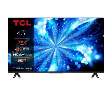 TCL TCL 43PF650 - 43" LED-tv (108 cm) - 4K UHD 3840x2160 - HDR10 - Smart-tv - 3xHDMI 2.1 - WiFi