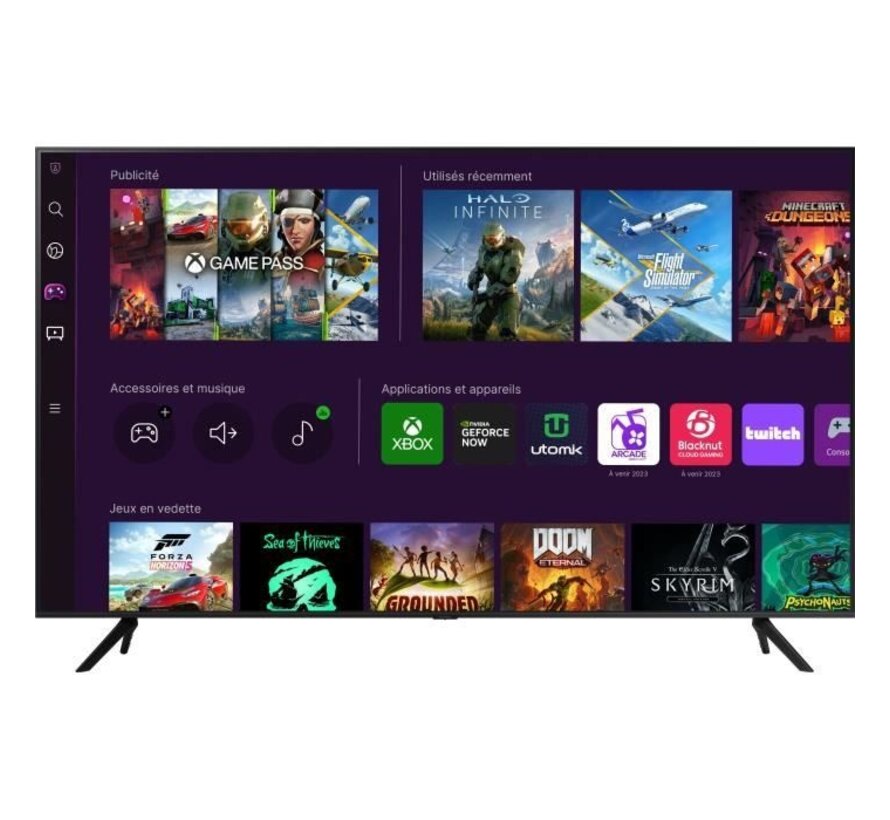 LED TV - SAMSUNG - 43AU7020 - 43'' (108 cm) - Crystal UHD 4K 3840x2160 - HDR - Smart TV - Gaming HUB - 3xHDMI