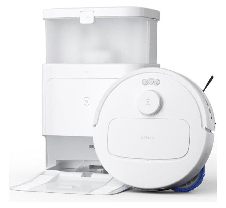Ecovacs N30 Pro Omni Robotstofzuiger – 10.000Pa Zuigkracht, Automatisch Leegstation & Warmwaterreiniging