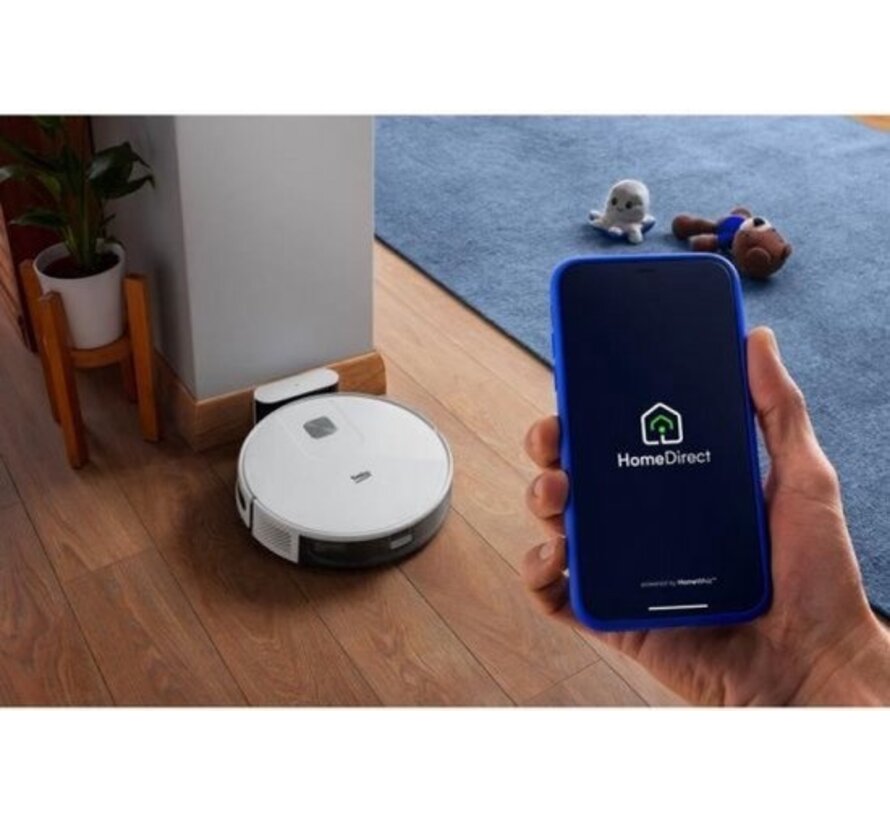 Beko VRR60314VW Robotstofzuiger – 2-in-1 Stofzuigen & Dweilen, 2000Pa Zuigkracht, 150 min Batterijduur