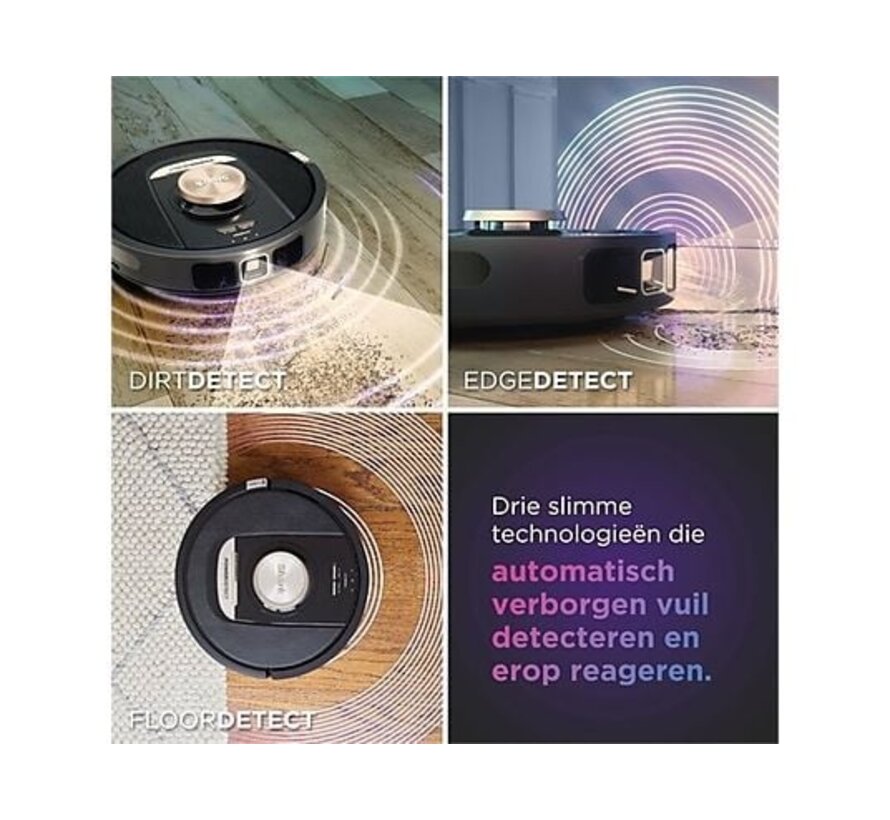 Shark PowerDetect Robotstofzuiger – Zelflegende Basis, 3D Navigatie & Anti-Allergeen HEPA-filter