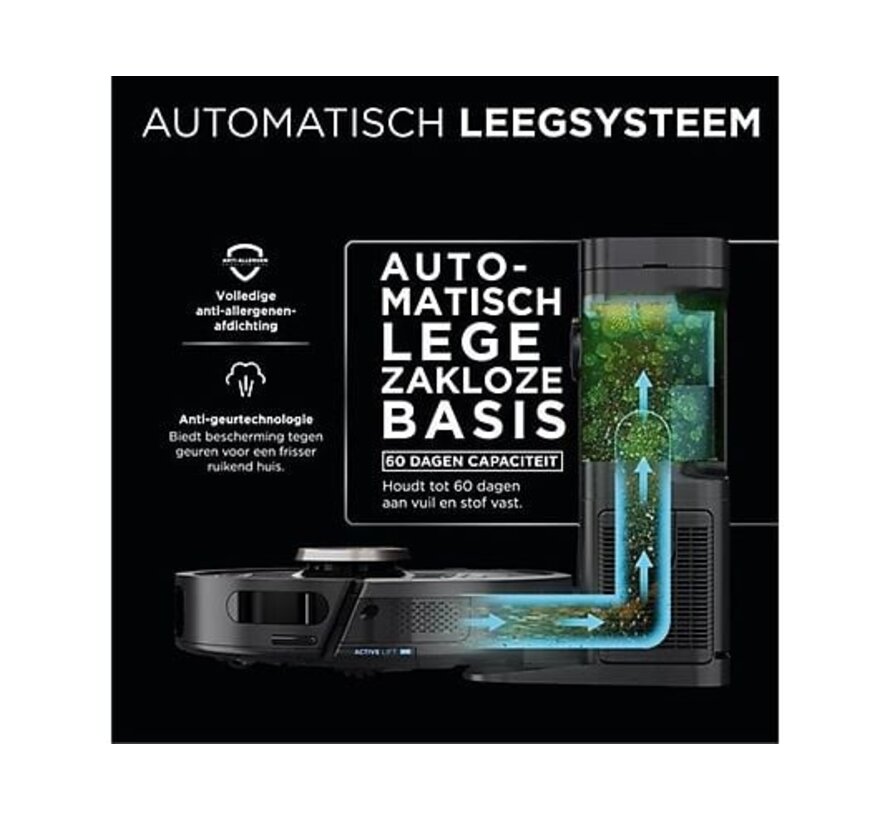 Shark PowerDetect Robotstofzuiger – Zelflegende Basis, 3D Navigatie & Anti-Allergeen HEPA-filter