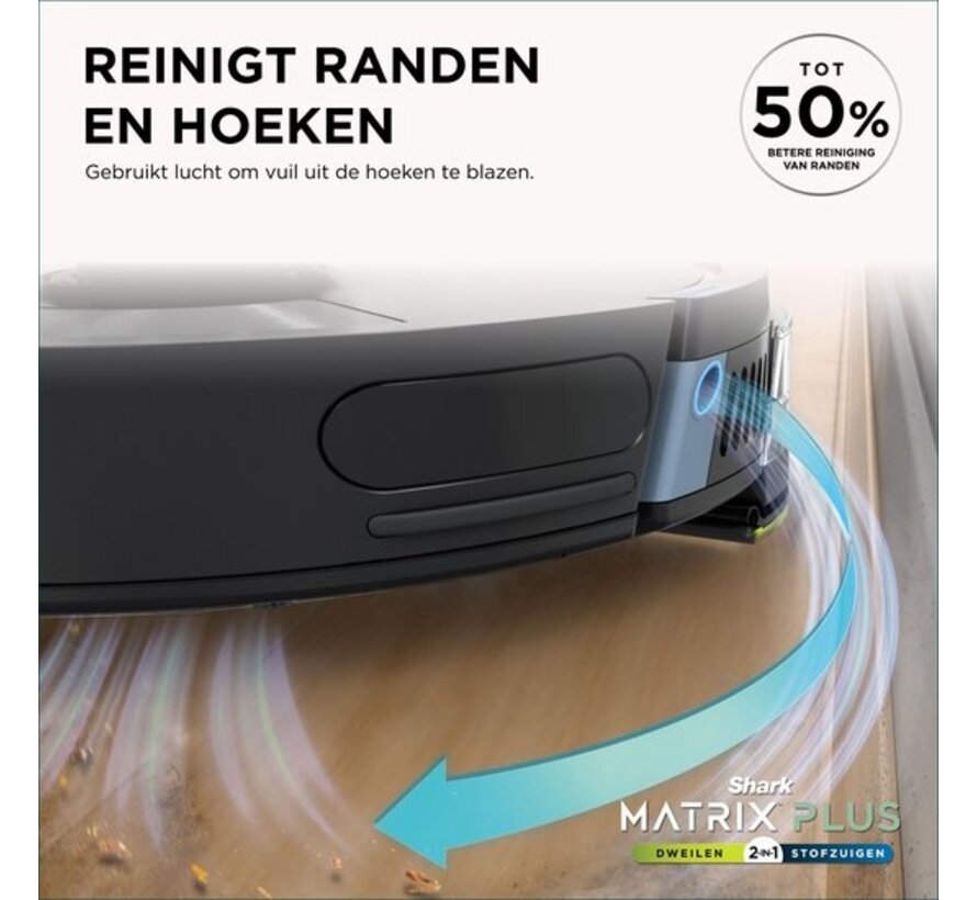 Shark Matrix Plus 2-in-1 Robotstofzuiger met Dweilfunctie – 360° LiDAR Navigatie & Zelfreinigend Laadstation
