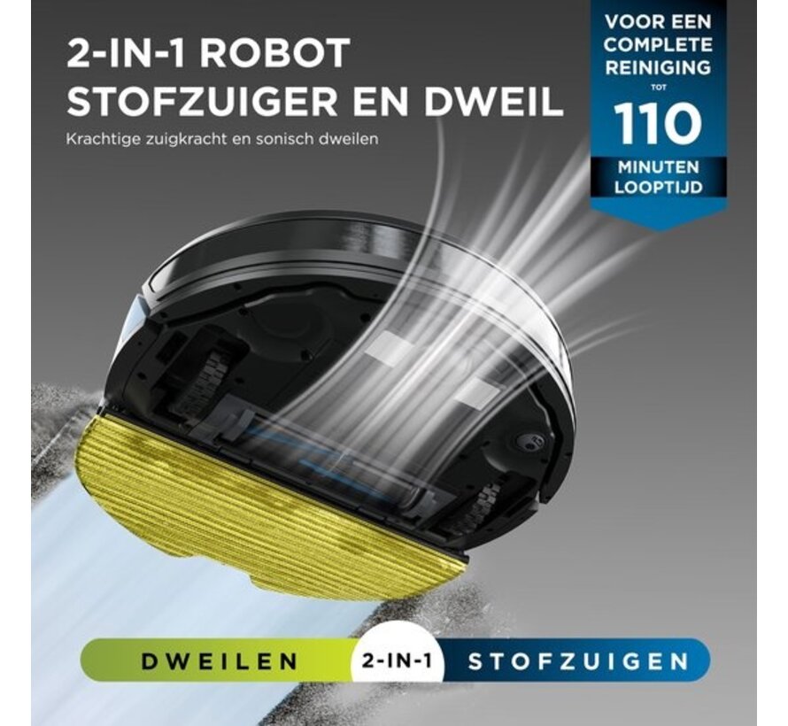 Shark Matrix Plus 2-in-1 Robotstofzuiger met Dweilfunctie – 360° LiDAR Navigatie & Zelfreinigend Laadstation