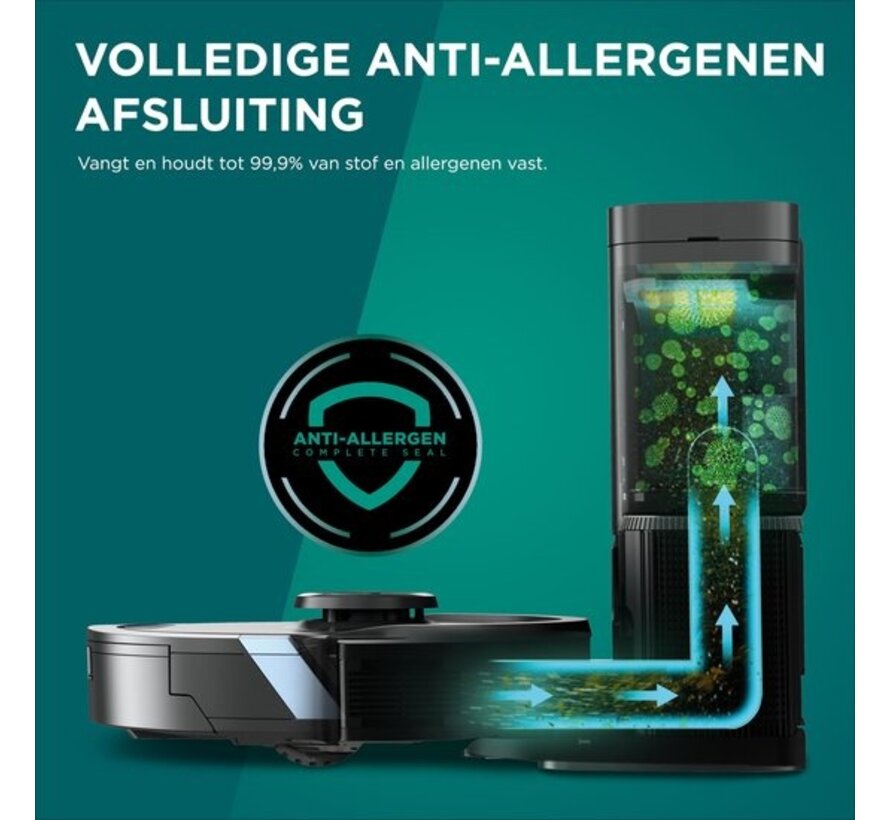 Shark Matrix Plus 2-in-1 Robotstofzuiger met Dweilfunctie – 360° LiDAR Navigatie & Zelfreinigend Laadstation