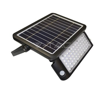 10W solar bouwlamp zwart