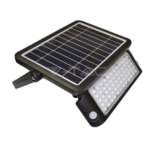 10W solar bouwlamp zwart