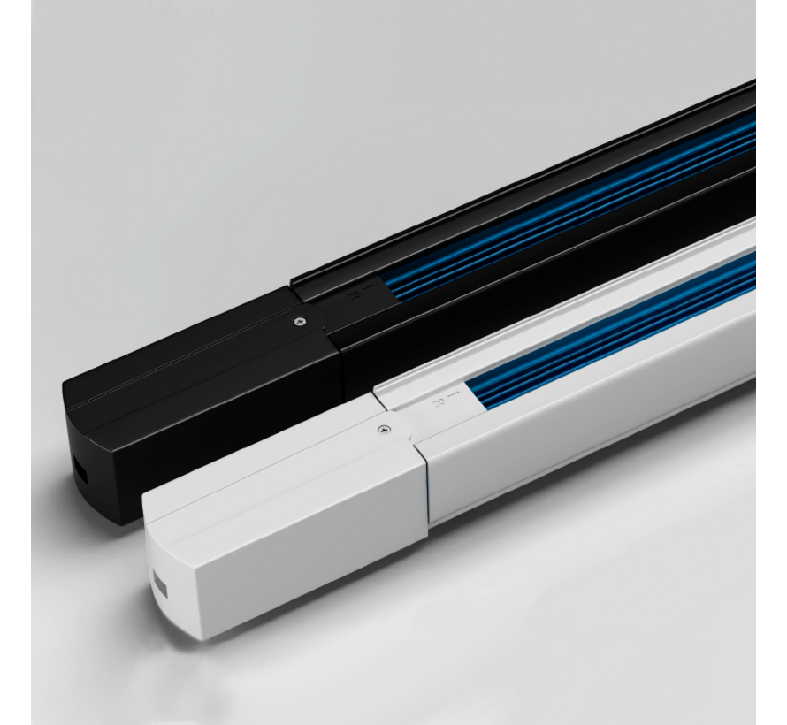 3-Fase Spanningsrail Zwart 150 cm – Professionele Opbouwrail voor LED Railspots