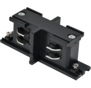 I-Middenconnector / Middenvoeding voor 3-Fase Spanningsrails – Compact - Zwart